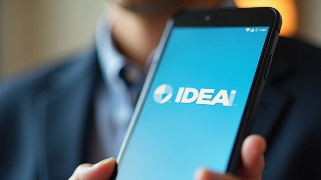 iDEAL-logo op telefoonscherm met Nederlandse banklogo's in achtergrond